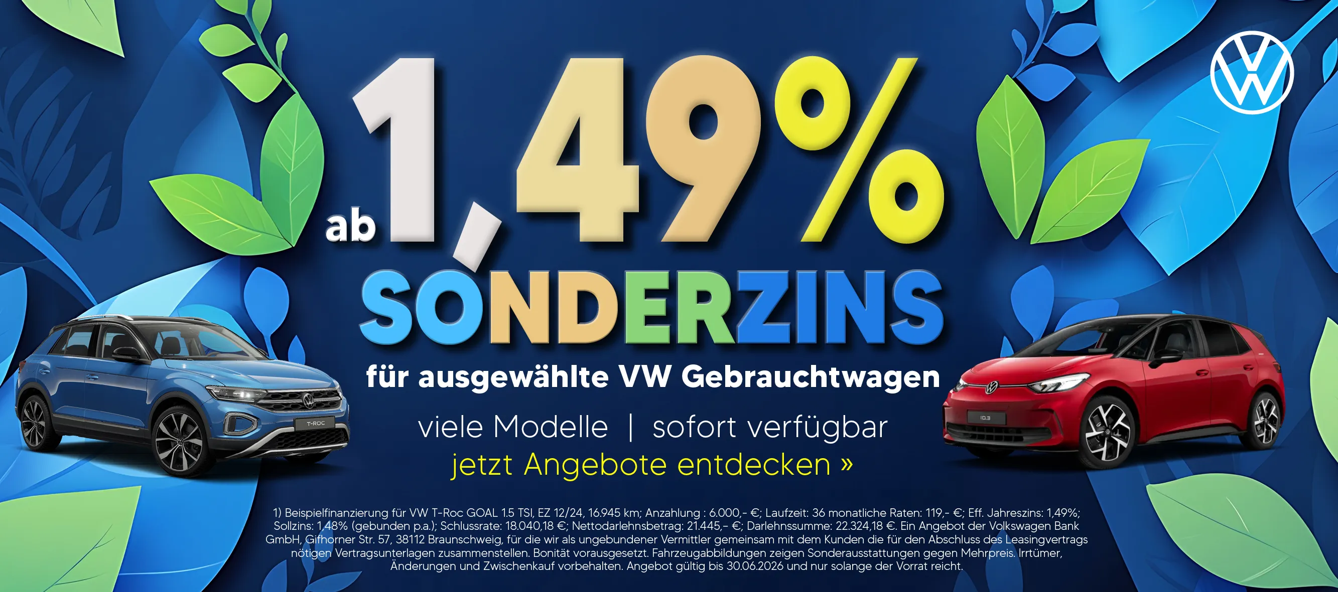VW Sonderzins Aktion