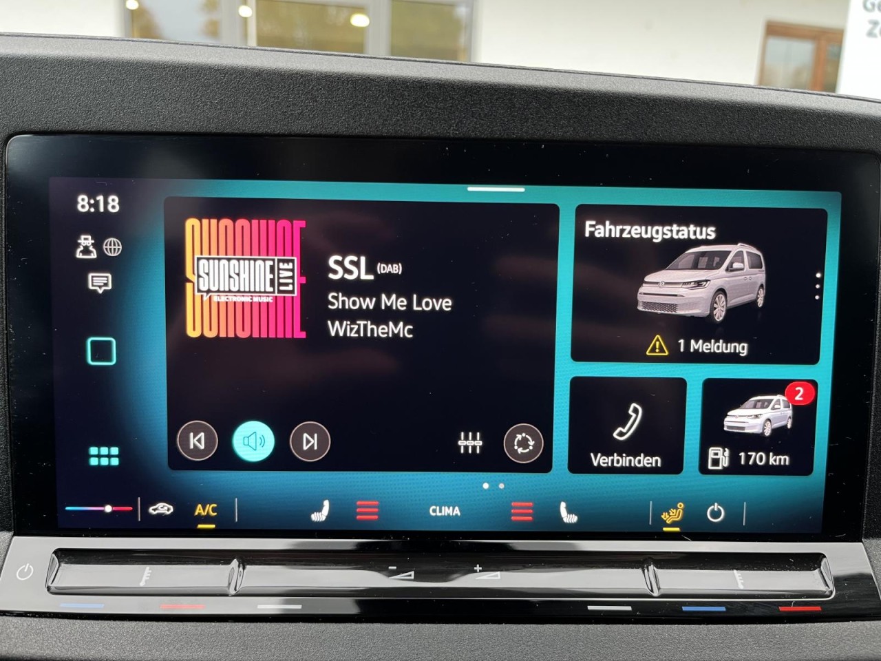 Caddy Maxi Life Basis 2,0 TDI (7-Sitzer+Rear View+Sitzhzg.)