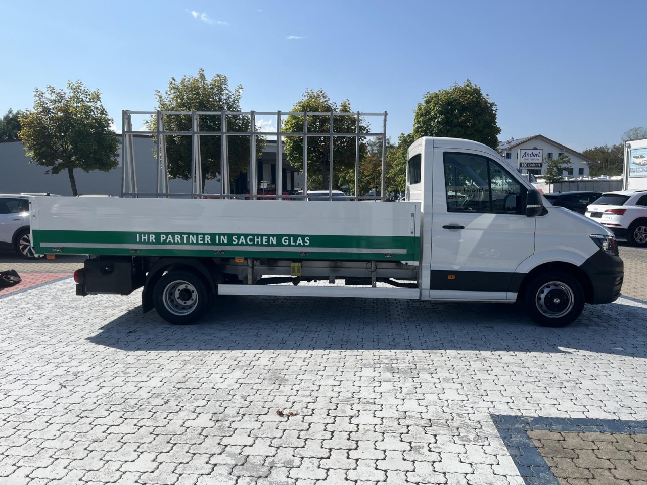 Crafter 50 Pritsche LR 5,0 t Glastransporter / Glastransportgestell beid