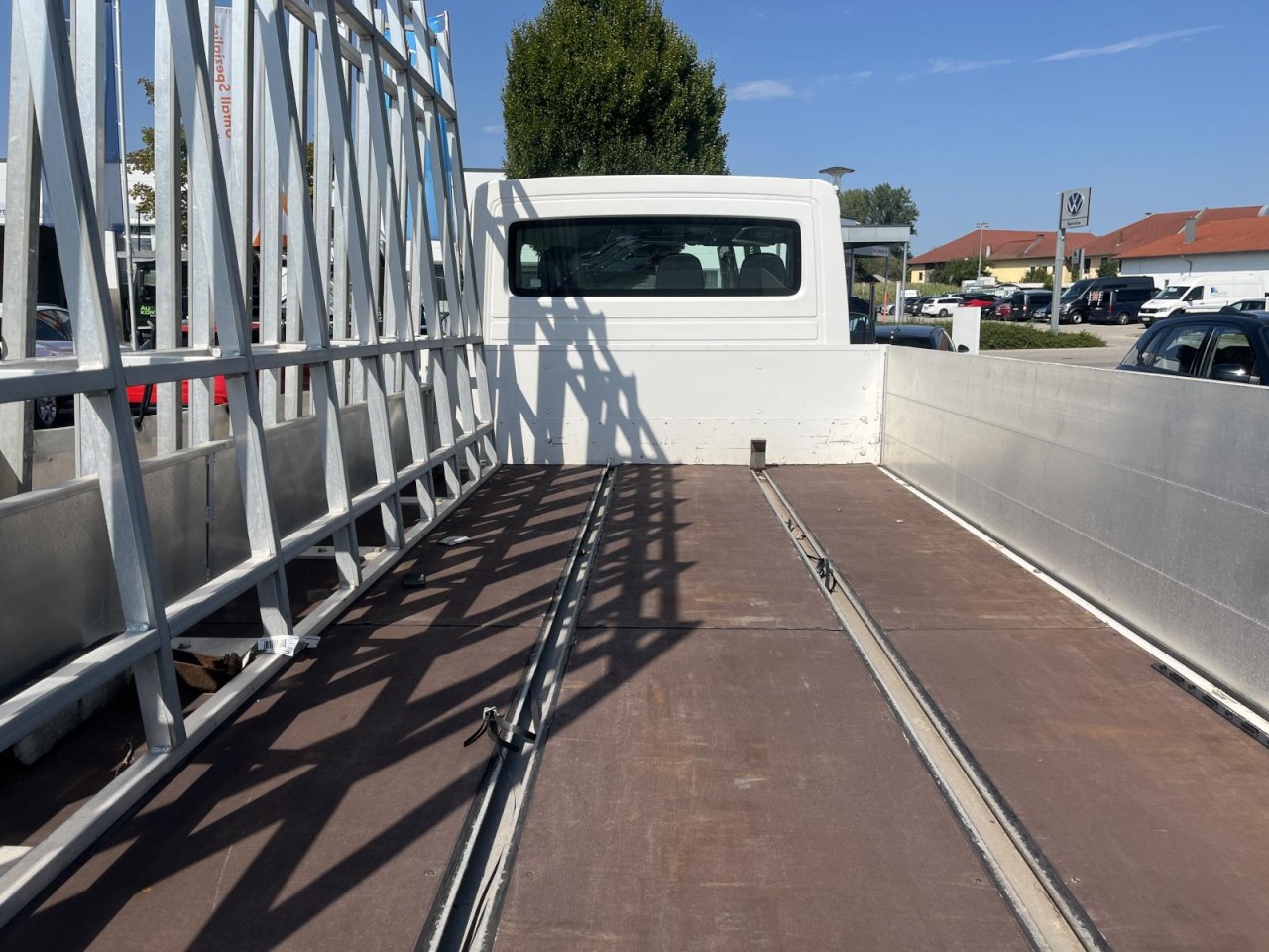 Crafter 50 Pritsche LR 5,0 t Glastransporter / Glastransportgestell beid