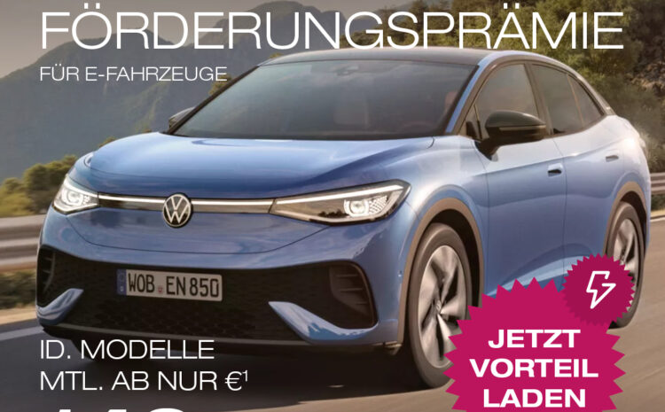  VW E-Fahrzeug Förderprämie
