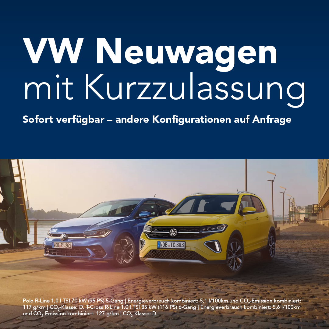 HEADER MOBILE Kurzzulassung sofort verfügbar